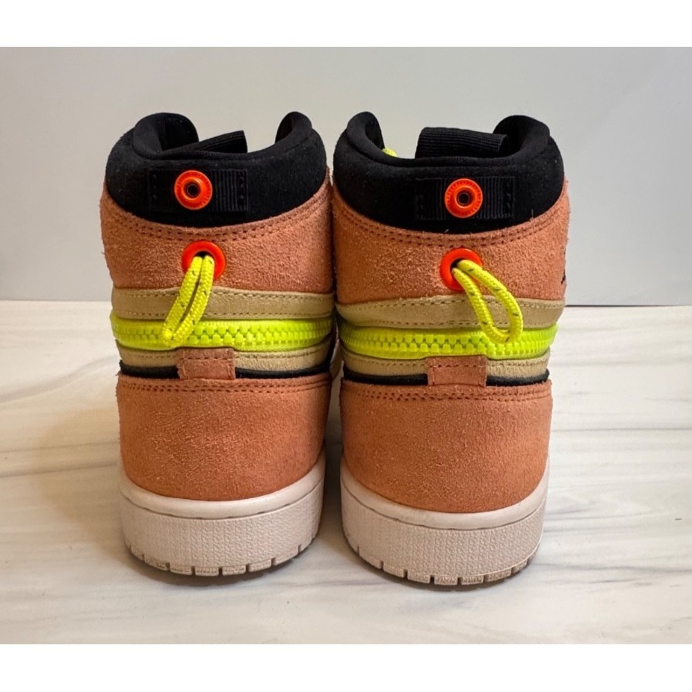 Nike Air Jordan 1 High Switch Black/Light Peach/Peach/Volt – Men's Size 8.5/W 10 - Picture 8 of 11